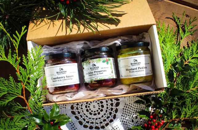 <strong>Riverview Country Market</strong><br>Holiday Preserve Pack $22.00